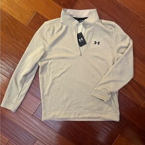 Under Armour Light Tan Quarter-Zip Pullover